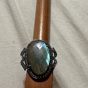 Mystical looking blue-silver ring
